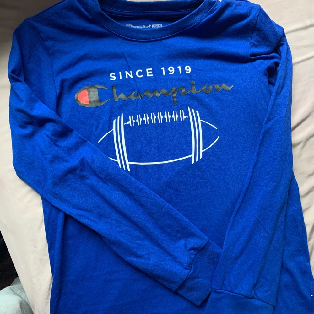 BLUE CHAMPION FOOTBALL LONG SLEEVE